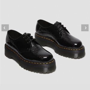 1461 LEOPARD EMBOSS PATENT LEATHER PLATFORM SHOES- limited edition!